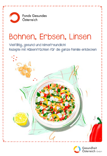 Auf dem Bild ist ein Gemüseteller zu sehen. Daneben liegen Kichererbsen, eine Zitrone und ein Paprika.