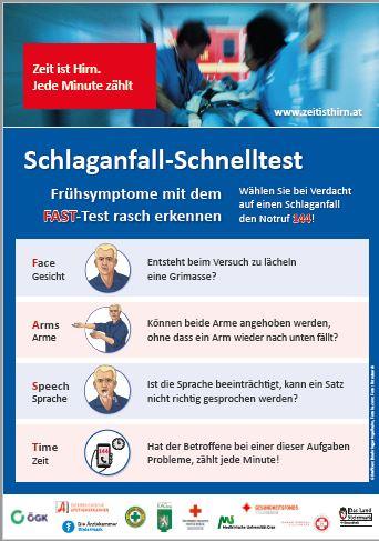 Poster: Schlaganfall Schnelltest