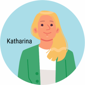 Frau mit blonden Haaren