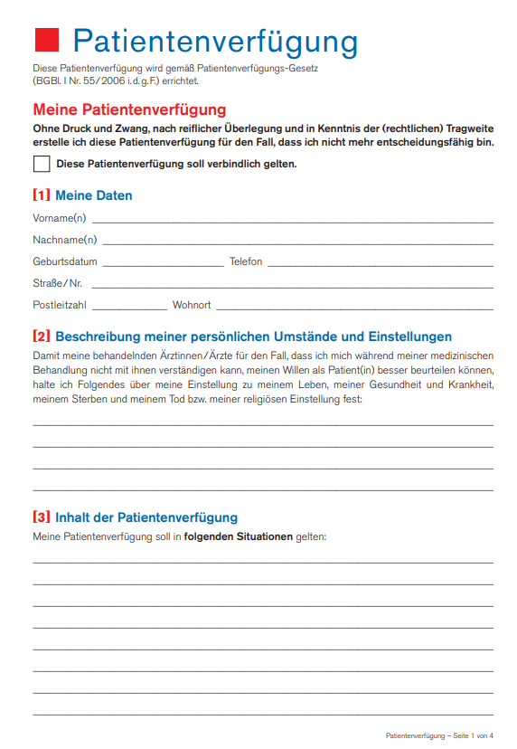 Patientenverfügung