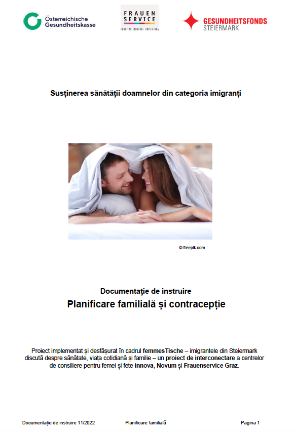 Handout Familienplanung Rumänisch